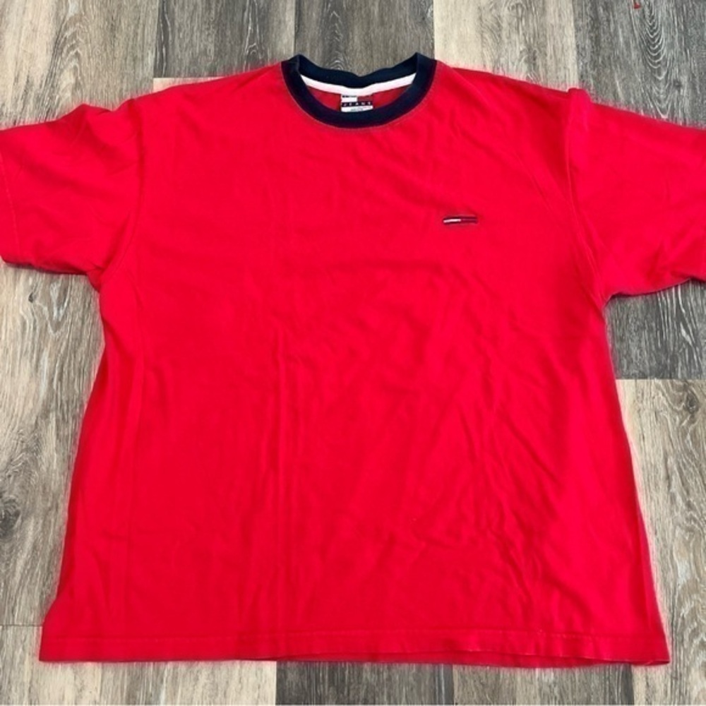 Vintage 90s Tommy Hilfiger T Shirt: XXL